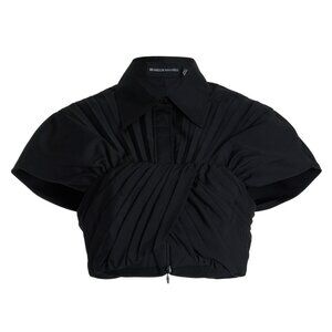 Brandon Maxwell Draped Cotton Cropped Top | NWT | Size: 4